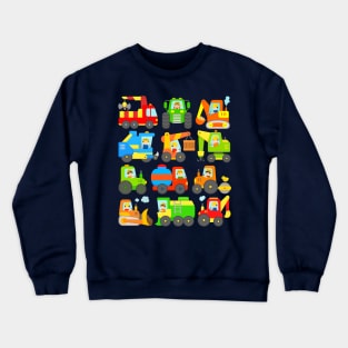 Diggers and Tractors Farm and Construction Vehicles Crewneck Sweatshirt